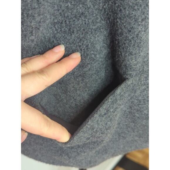 Theory Ponette Grey Wool Leather Jacket Outdoor Womens Size Medium - Picture 8 of 14